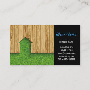 Carpentry Construction landscaping fencing Business Card