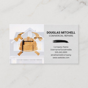 Carpentry   Home   Handyman Construction Logo Business Card
