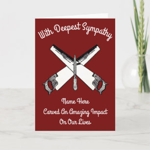 Carpentry Joinery Sympathy Card