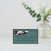 Carpentry Service Business Card (Standing Front)