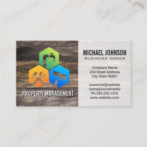 Carpentry Services  Wood Business Card