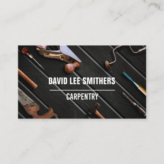Carpentry Show room Business Card (Front)