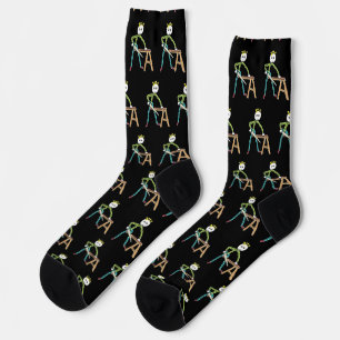 Carpentry Stickman Socks