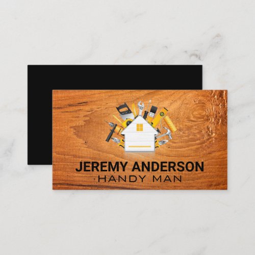 Carpentry Tools and Home Construction Business Card