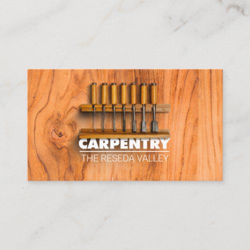 Carpentry tools business card