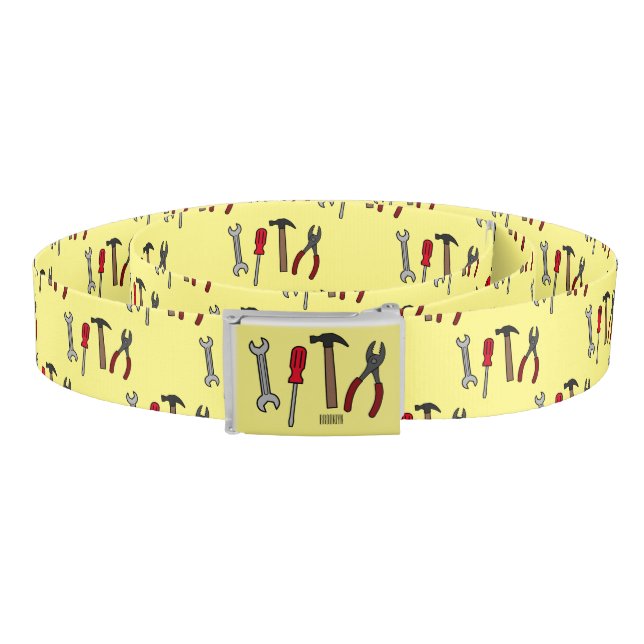 Carpentry tools cartoon illustration  belt (Coil)