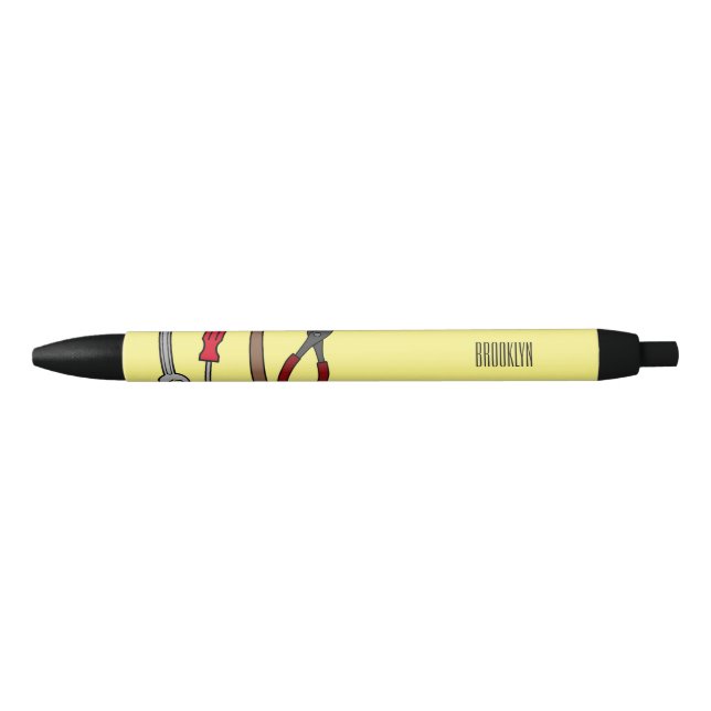 Carpentry tools cartoon illustration  pen (Front)