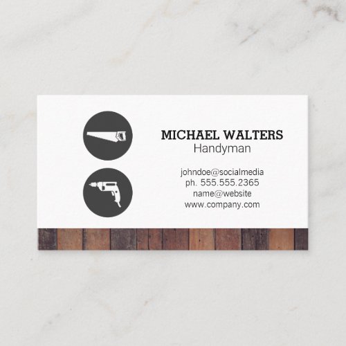 Carpentry Tools  Construction Builder  Business Card