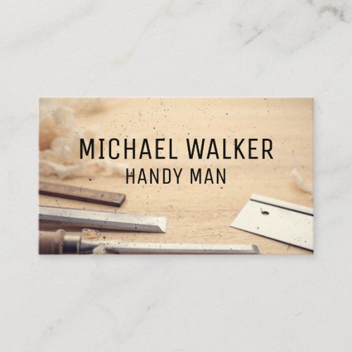 Carpentry Tools  Hardware  Wood Work Business Card