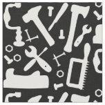 Carpentry Woodwork Tools Of The Trade Pattern Fabric