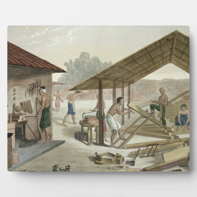 Carpentry Workshop in Kupang, Timor, plate 6 from Plaque (Front)