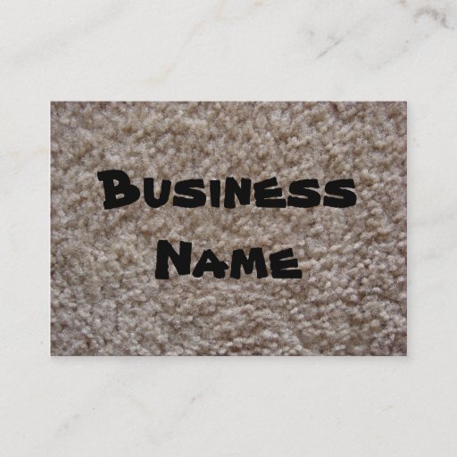 Customizable Carpet Business Card