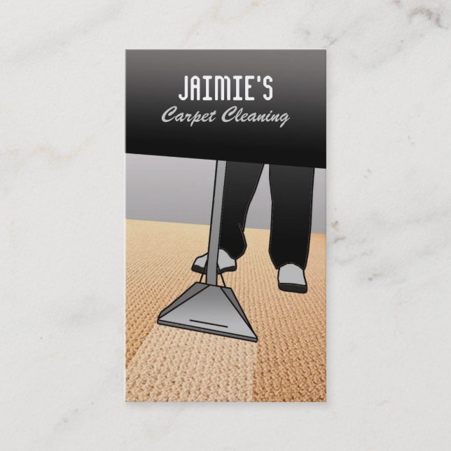 Carpet Cleaner Business Cards (Front)