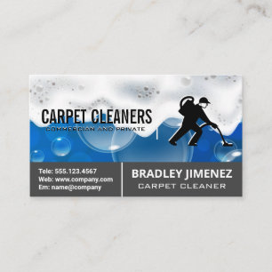 Carpet Cleaner   Carpet Rug   Soap Suds Business Card