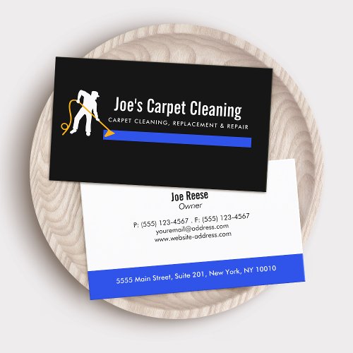 Carpet Cleaner Cleaning Business Card