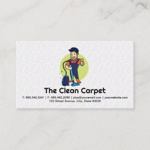 Carpet Cleaner Home Services Business Card