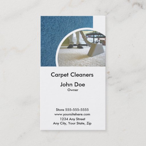 Customizable Carpet Cleaners Business Card