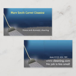 Carpet Cleaning Business Card | Zazzle