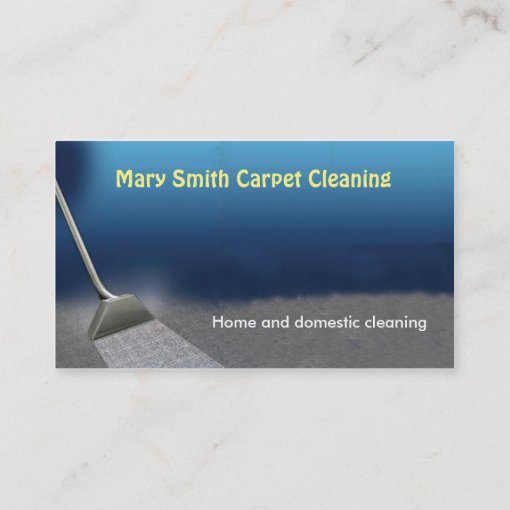Carpet Cleaning Business Card Zazzle