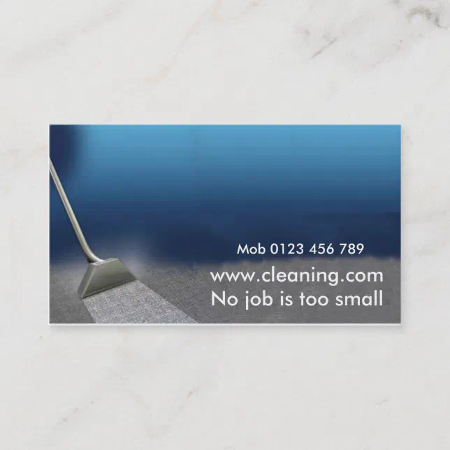 Carpet Cleaning Business Card 