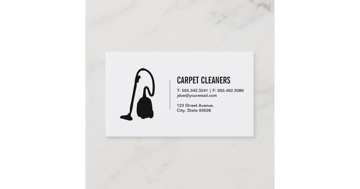 Carpet Cleaning Business Card | Zazzle