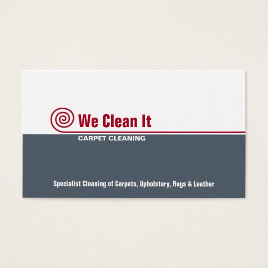 Carpet Cleaning Business Card | Zazzle.com