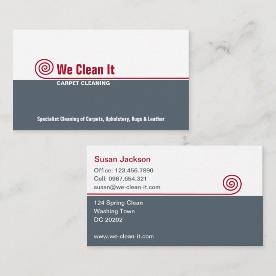 Carpet Cleaning Business Card