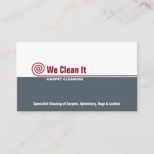 Carpet Cleaning Business Card | Zazzle