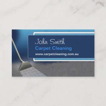 Carpet-cleaning Business Card by Ezycardz at Zazzle