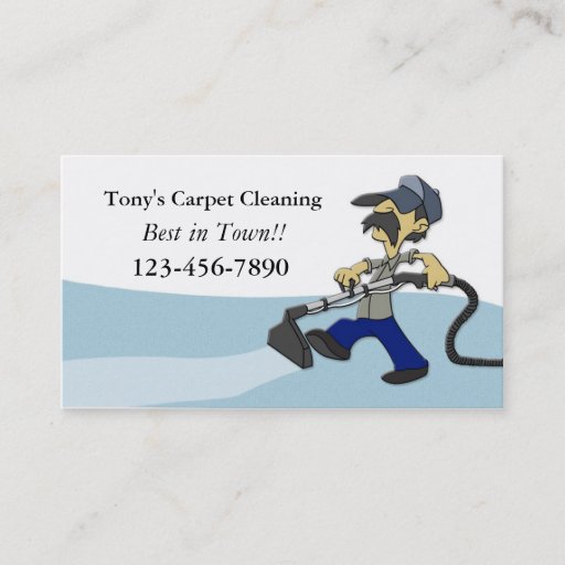 Customizable Carpet Cleaning Business Card