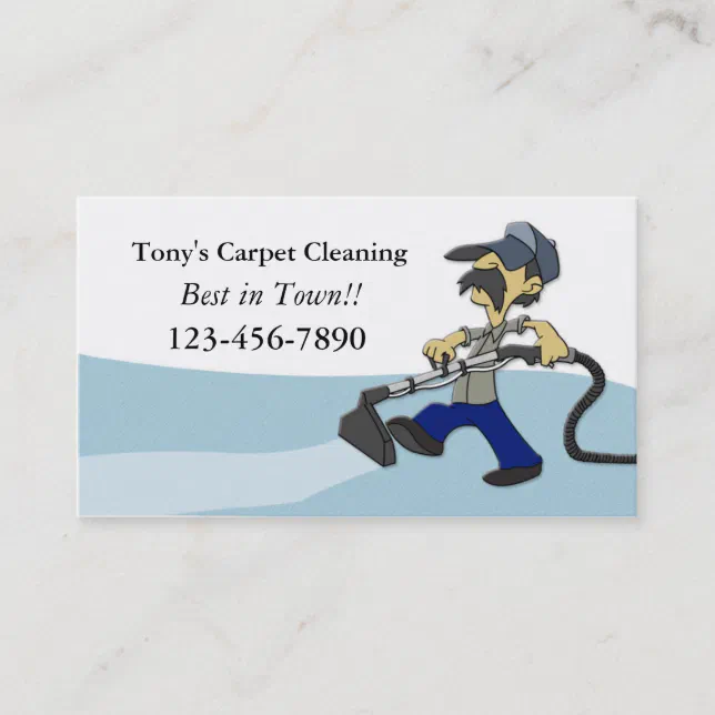 Carpet Cleaning Business Card | Zazzle