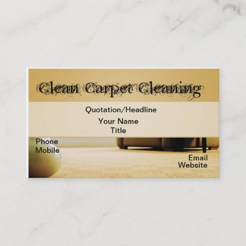 Carpet-Cleaning Business Card