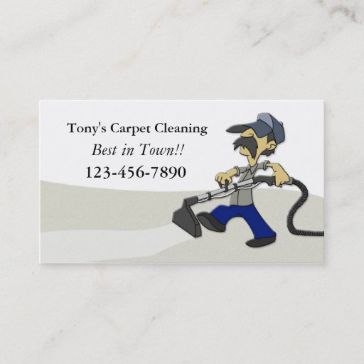 Customizable Carpet Cleaning Business Card