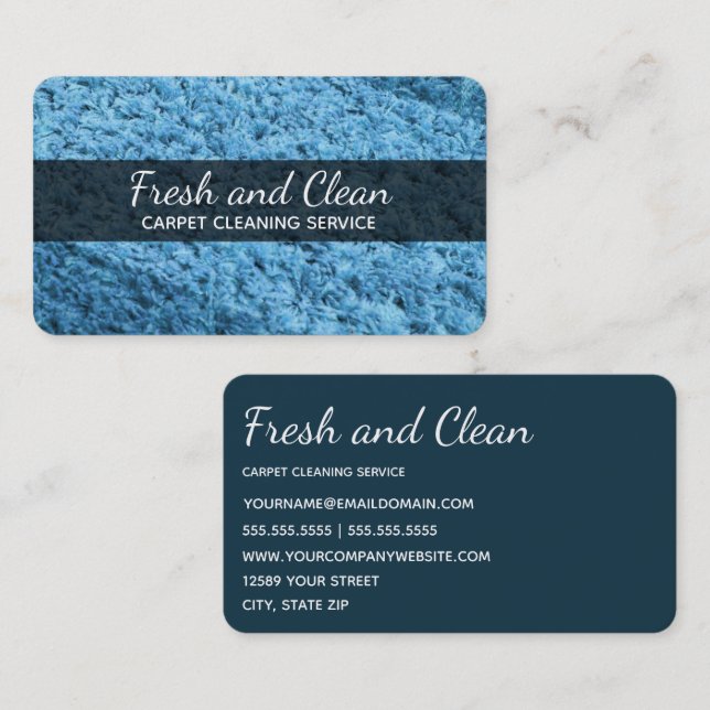 Carpet Cleaning Business Card (Front/Back)
