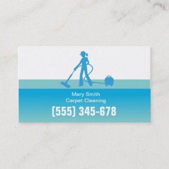 Carpet Cleaning Business Card Template by ArtbyMonica at Zazzle