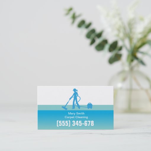 Carpet Cleaning Business Card Template Zazzle