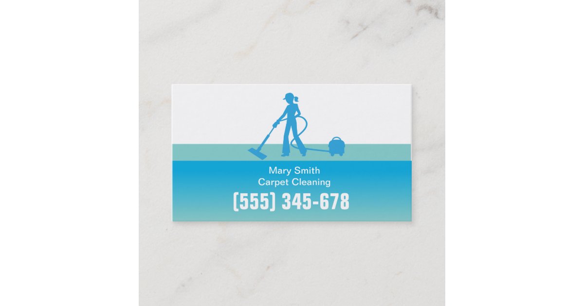 Carpet Cleaning Business Card Template Zazzle
