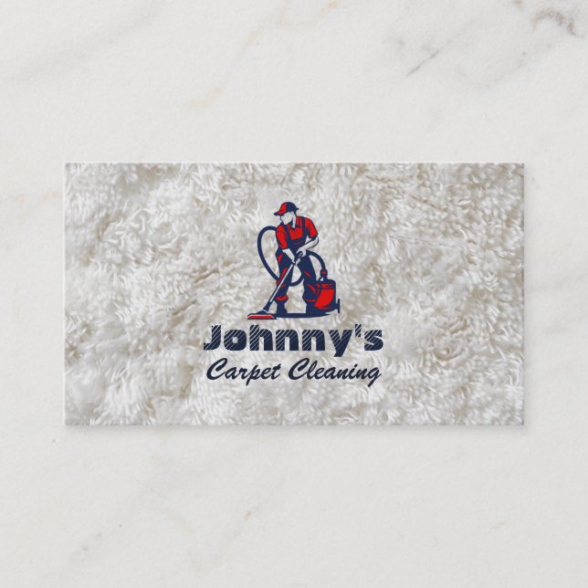 Carpet Cleaning Business Cards (Front)