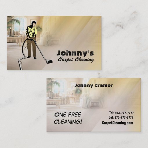 Carpet Cleaning Business Cards | Zazzle