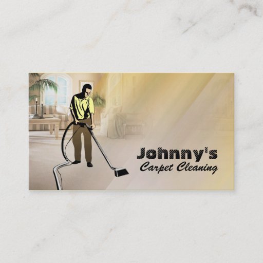Customizable Carpet Cleaning Business Cards