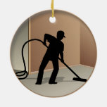 Carpet Cleaning Ceramic Ornament