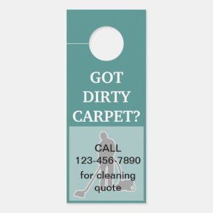 Carpet Cleaning Design Door Hanger