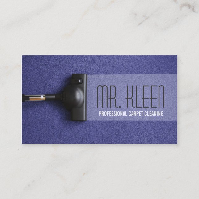 Carpet Cleaning, Flooring, Steamers Business Business Card (Front)