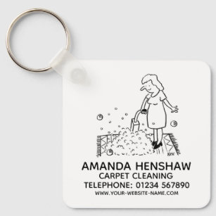 Carpet Cleaning Promotional Keychain