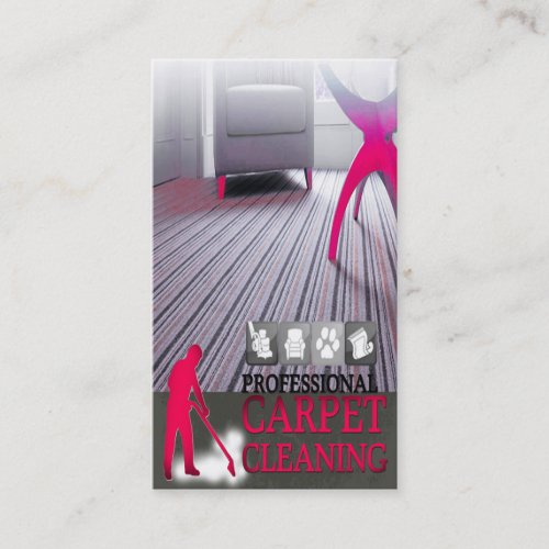 Carpet Cleaning Service Business Card