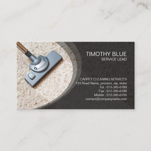 Carpet Cleaning Service Business Card