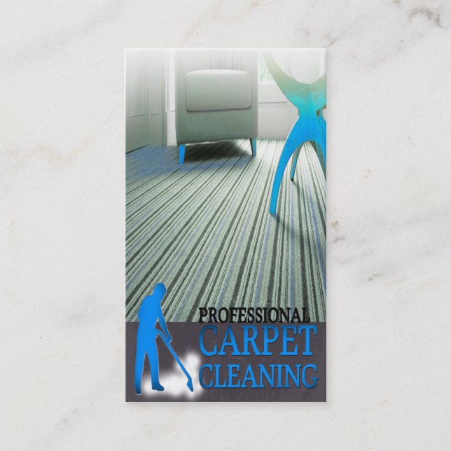 Carpet Cleaning Service Business Card (Front)