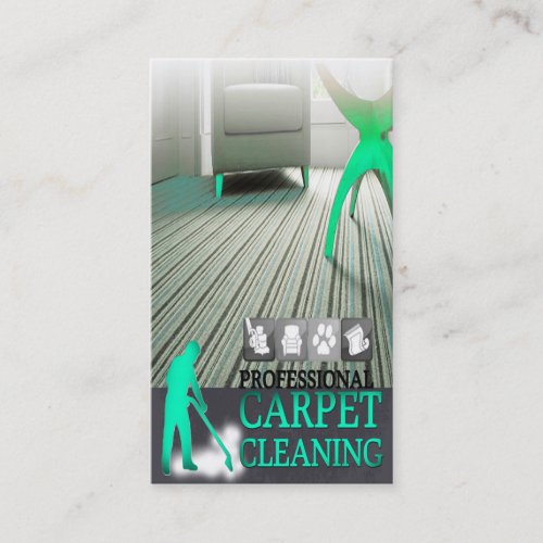 Carpet Cleaning Service Business Card