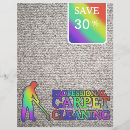 Carpet Cleaning Service Discount Offer Flyer