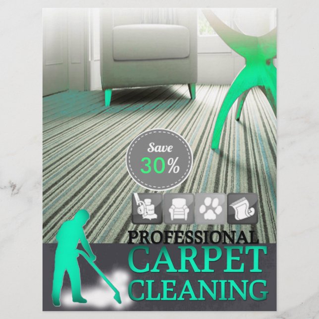 Carpet Cleaning Service Discount Offer Flyer (Front)